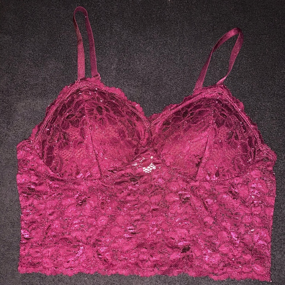 Maroon Bralette with Lace